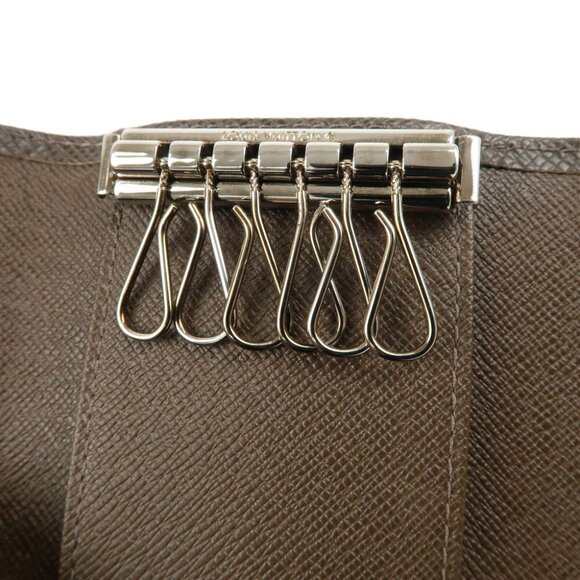 Auth Louis Vuitton Taiga Leather Multicles 6 Key Case Gris - Picture 10 of 14